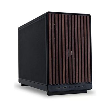 Lian Li Dan Case A3 Glass G99.A3X-WDG.00 Fansız Siyah-Ahşap Micro ATX Bilgisayar Kasası