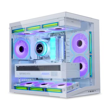 Lian Li O11 Dynamic Mini V2 G99.O11DMIV2W.00 Fansız Beyaz ATX Gaming Bilgisayar Kasası