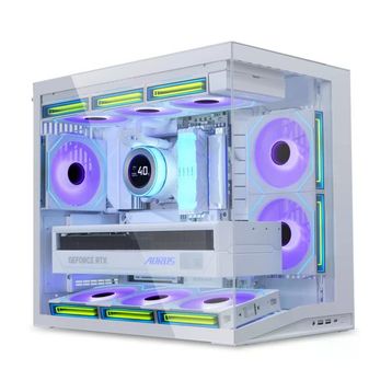 Lian Li O11 Dynamic Mini V2 G99.O11DMIV2W.00 Fansız Beyaz ATX Gaming Bilgisayar Kasası
