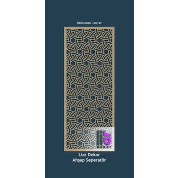Liar KSP-89 Altın Yaldızlı Ahşap 690x1390x18 mm Seperatör