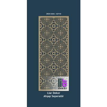 Liar KSP-90 Altın Yaldızlı Ahşap 690x1390x18 mm Seperatör