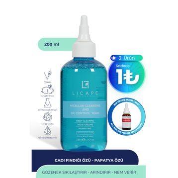 Licape 234561 Gözenek Sıkılaştırıcı 200 ml Arındırıcı ve Yağ Dengeleyici Tonik