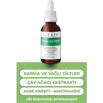Licape 30 ml Yağlı ve Akneli Ciltler için Azelaic Acid Cilt Serumu