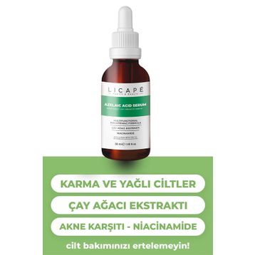 Licape 30 ml Yağlı ve Akneli Ciltler için Azelaic Acid Cilt Serumu