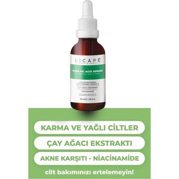 Licape 30 ml Yağlı ve Akneli Ciltler için Azelaic Acid Cilt Serumu