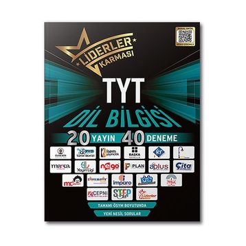 Liderler Karması TYT Dil Bilgisi Denemeleri 20 Yayın 40 Deneme