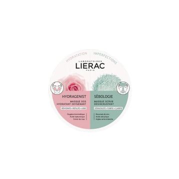 Lierac 2x6 ml Duo Mask Hydragenist Sebologie Anında Nemlendirici Peeling Etkili Maske