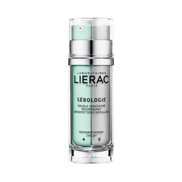 Lierac Sebologie Double Concentrate 2x15 ml Pürüzlü Ciltler İçin Yoğun Bakım Sunan Çift Etkili Gece Kremi