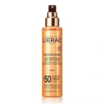 Lierac Sunissime SPF50 150 ml Yaşlanma Karşıtı Tüm Cilt Tipleri İçin Renksiz Vücut Güneş Koruyucu Sprey