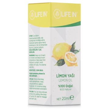 Life In 20 ml Limon Yağı