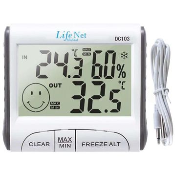 Life Net DC103 Medikal Dijital Termometre ve Nem Ölçer