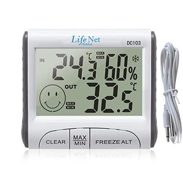 Life Net DC103 Medikal Dijital Termometre ve Nem Ölçer