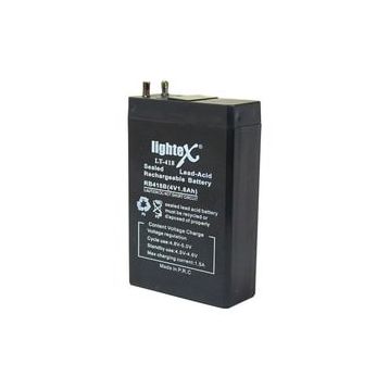 Lightex LT-418 4 Volt 1.80 Amper 7.5x5x2 cm 50x22x75 mm Akü
