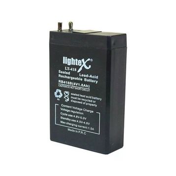Lightex LT-418 4 Volt 1.80 Amper 7.5x5x2 cm 50x22x75 mm Akü