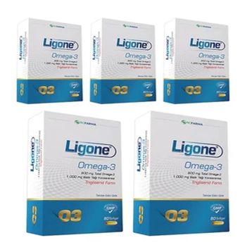 Ligone Omega 3 5x60 Kapsül Balık Yağı
