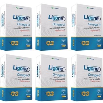 Ligone Omega 3 6x60 Kapsül Balık Yağı