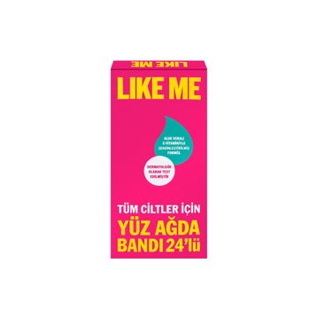 Like Me Tüm Ciltler İçin 24'lü Yüz Ağda Bandı