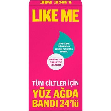 Like Me Tüm Ciltler İçin 24'lü Yüz Ağda Bandı