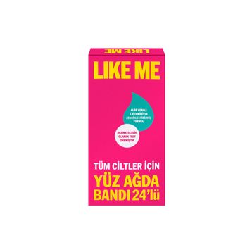 Like Me Tüm Ciltler İçin 24'lü Yüz Ağda Bandı