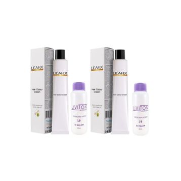 Lilafix 4/0 Kahve 2x60 ml Saç Boyası + Liviton 30 Volüm 2x60 ml Oksidan