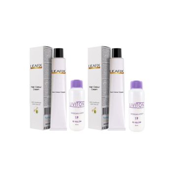 Lilafix 6-37 Bronz Kahve 2x60 ml Saç Boyası + Liviton 30 Volüm 2x60 ml Oksidan