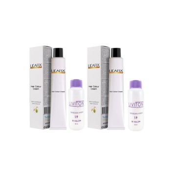 Lilafix 7-1 Küllü Kumral 2x60 ml Saç Boyası + Liviton 30 Volüm 2x60 ml Oksidan