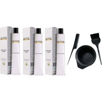 Lilafix 7.65 Lal Kızılı 3'lü 60 ml Krem Tüp Boya + Boyama Seti