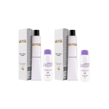 Lilafix 7-9 Açık Kumral Tütün 2x60 ml Saç Boyası + Liviton 30 Volüm 2x60 ml Oksidan