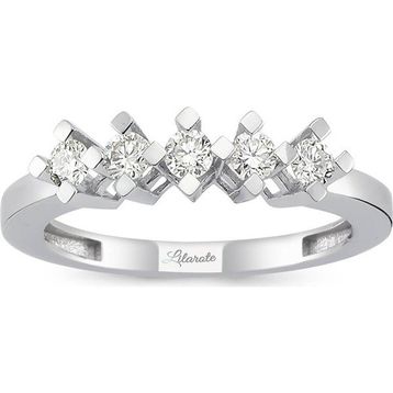 Lilarote 0.50 Ct. 14 Ayar Pırlanta Beş Taş Yüzük