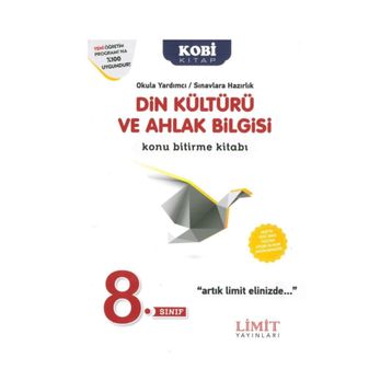 Limit Yayınları 8. Sınıf Din Kültürü Konu Bitirme Kitabı