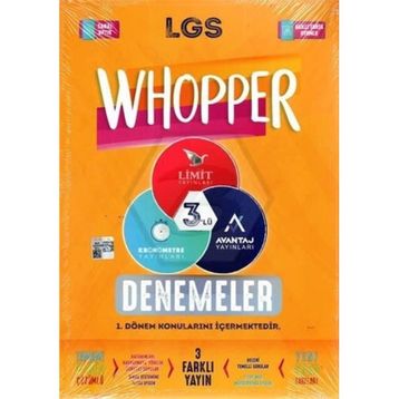 Limit Yayınları - 8. Sınıf Whoopper 3'lü Deneme Seti