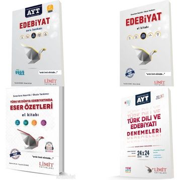 Limit Yayınları - AYT Edebiyat Seti Konu Soru ve Deneme Sınavı 4 Kitap