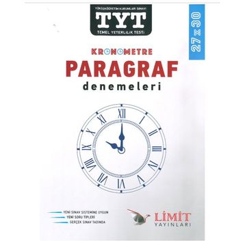 Limit Yayınları Tyt Kronometre Paragraf Denemeleri