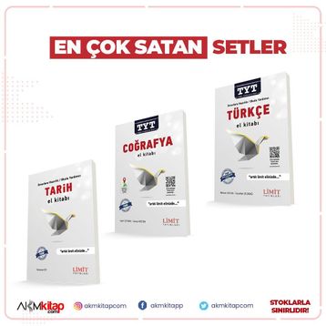 Limit Yayınları TYT Türkçe Coğrafya Tarih Konu Anlatımı 3 Kitap Set