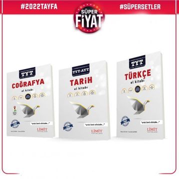 Limit Yayınları TYT Türkçe Coğrafya Tarih Konu Anlatımı 3 Kitap Set