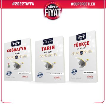 Limit Yayınları TYT Türkçe Coğrafya Tarih Konu Anlatımı 3 Kitap Set
