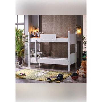 Limni Home Mondo 90x190 cm İkiye Ayrılabilen MDF Profilli Beyaz Ranza