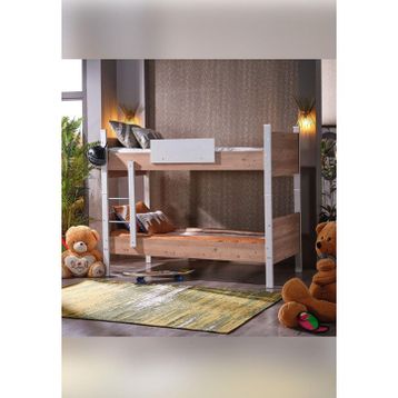 Limni Home Mondo 90x190 cm İkiye Ayrılabilen MDF Profilli Ceviz Ranza