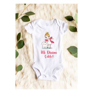 Limon İlk Dişim Çıktı Baskılı Bebek Body Zıbın