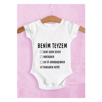 Limon Unisex Bebek Beyaz Teyzeye Özel Zıbın