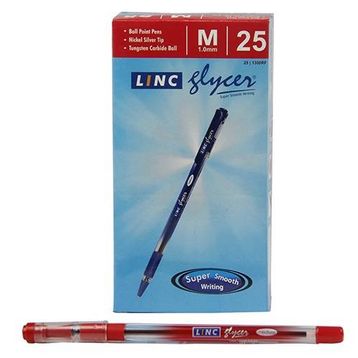Linc Glycer 1.0 mm Kırmızı Tükenmez Kalem