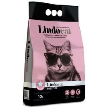 Lindo Cat 10 lt Prestige Bebek Pudra Kokulu Topaklanan İnce Taneli Bentonit Kedi Kumu