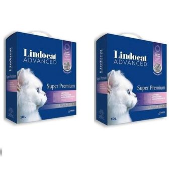 Lindo Cat 10x2 lt Advanced Süper Premium Extra Strong Bebek Pudralı Topaklaşan Kedi Kumu