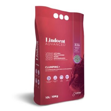 Lindo Cat Advanced Aktif Karbonlu Ekstra Topaklanan Kokusuz Bentonit 10 lt Kedi Kumu