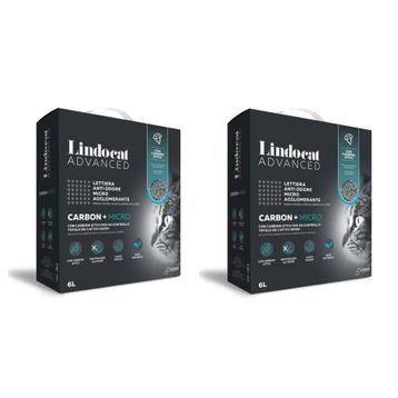 Lindo Cat Advanced Carbon Aktif Karbonlu Ekstra Topaklanan İnce Taneli 2x6 lt Kedi Kumu