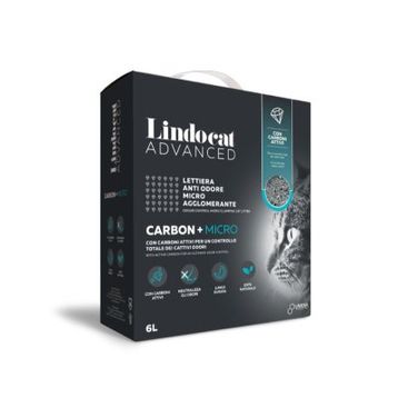 Lindo Cat Advanced Carbon Aktif Karbonlu Ekstra Topaklanan İnce Taneli 6 lt Kedi Kumu