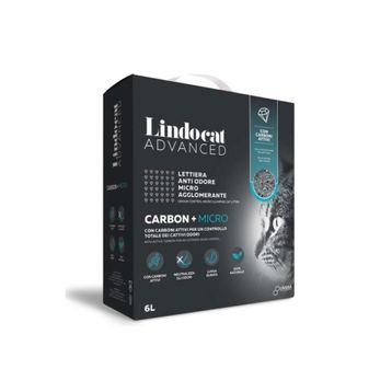 Lindo Cat Advanced Carbon Aktif Karbonlu Ekstra Topaklanan İnce Taneli 6 lt Kedi Kumu