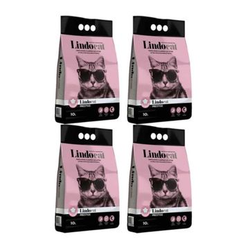 Lindo Cat Bebek Pudralı Ince Taneli Topaklaşan 4x10 lt Kedi Kumu