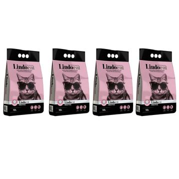 Lindo Cat Bebek Pudralı Ince Taneli Topaklaşan 4x10 lt Kedi Kumu