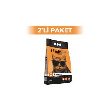 Lindo Cat Charme Kadife Çiçeği Amber Kokulu Topaklanan Kalın Taneli Bentonit 10x2 lt Kedi Kumu